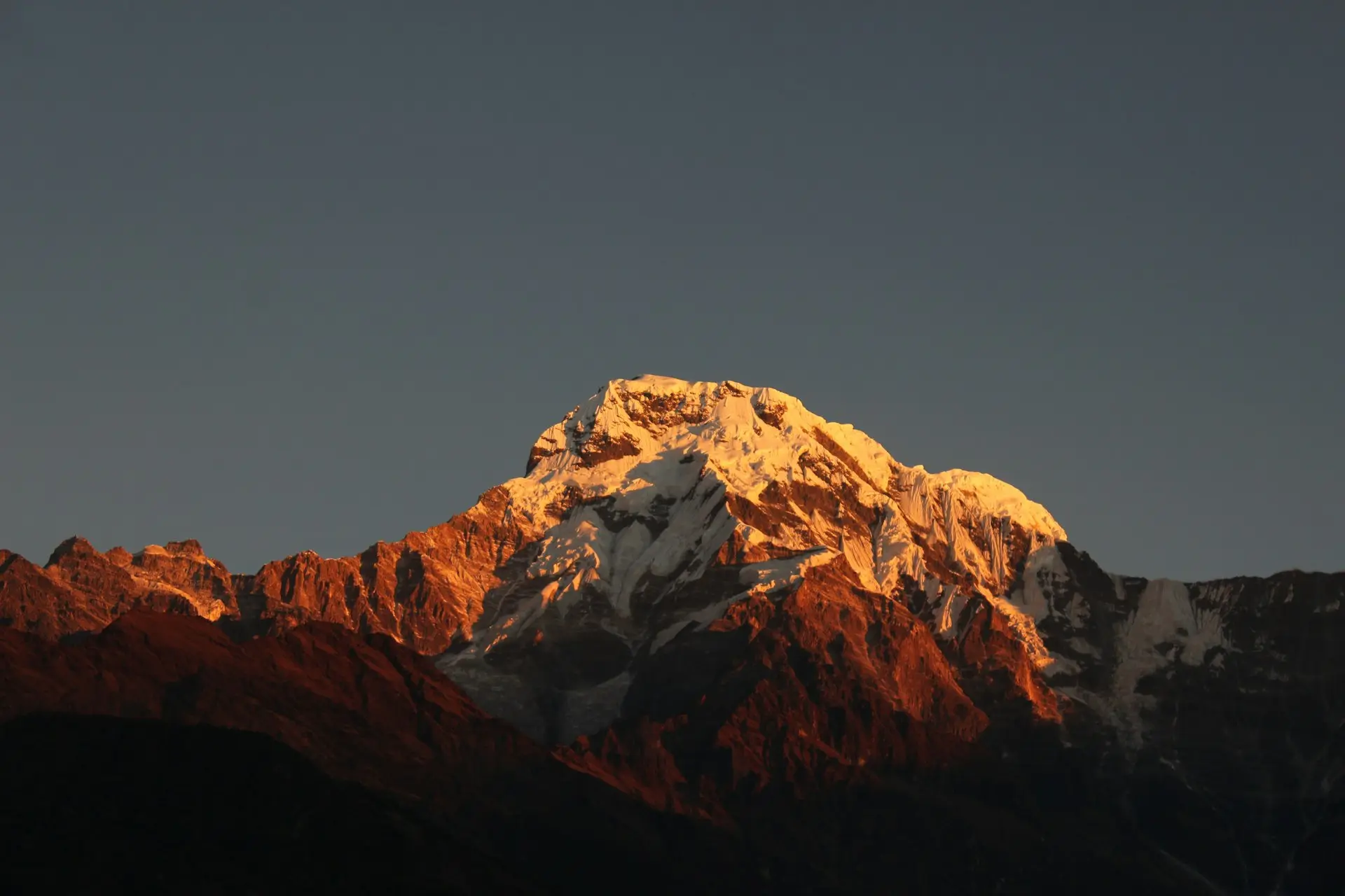 mountains with snow